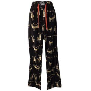 Lazy One Trophy Husband Pants L Men Lounge Sleep Pajama Pants Deer Hunt POCKETS
